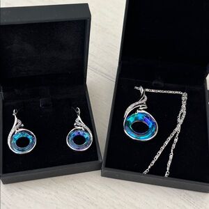 NEW Kate Lynn Necklace and earring set Rise of Phoenix Swarovski Crystal
